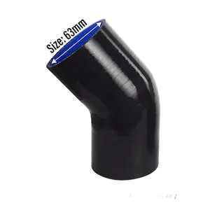 Silicone Hose 45D 2.5" Black